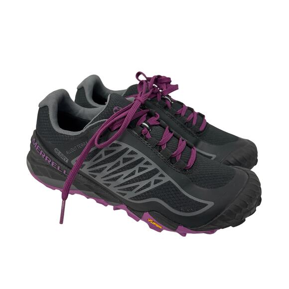 Merrell Shoes - Merrell All Out Terra Ice Shoes Women's 6 Black Purple Hiking